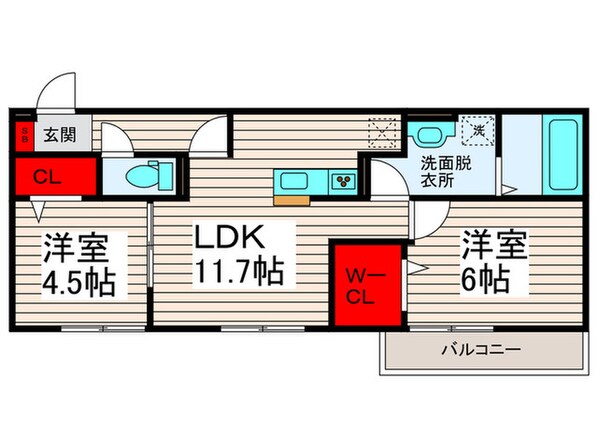 MiwastageⅢの物件間取画像